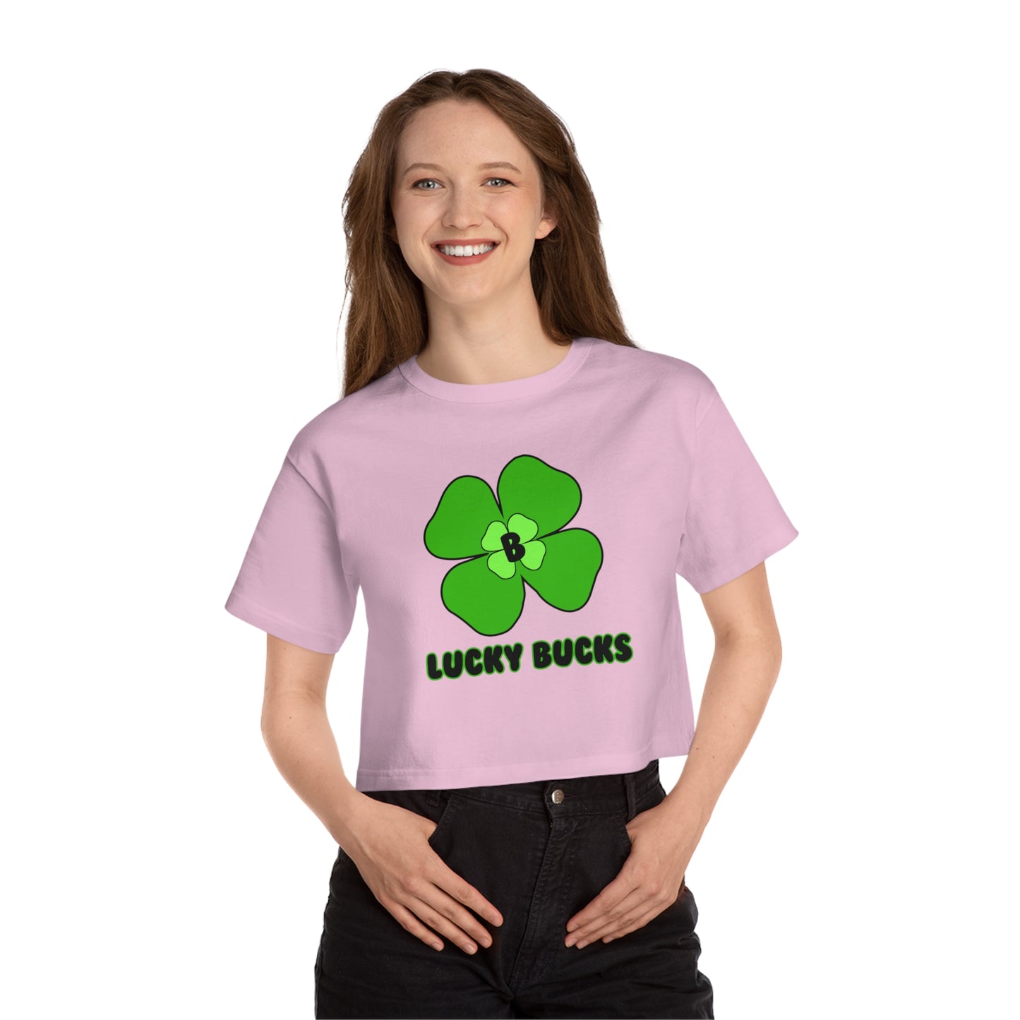 Lucky Bucks Women's Cropped T-Shirt
