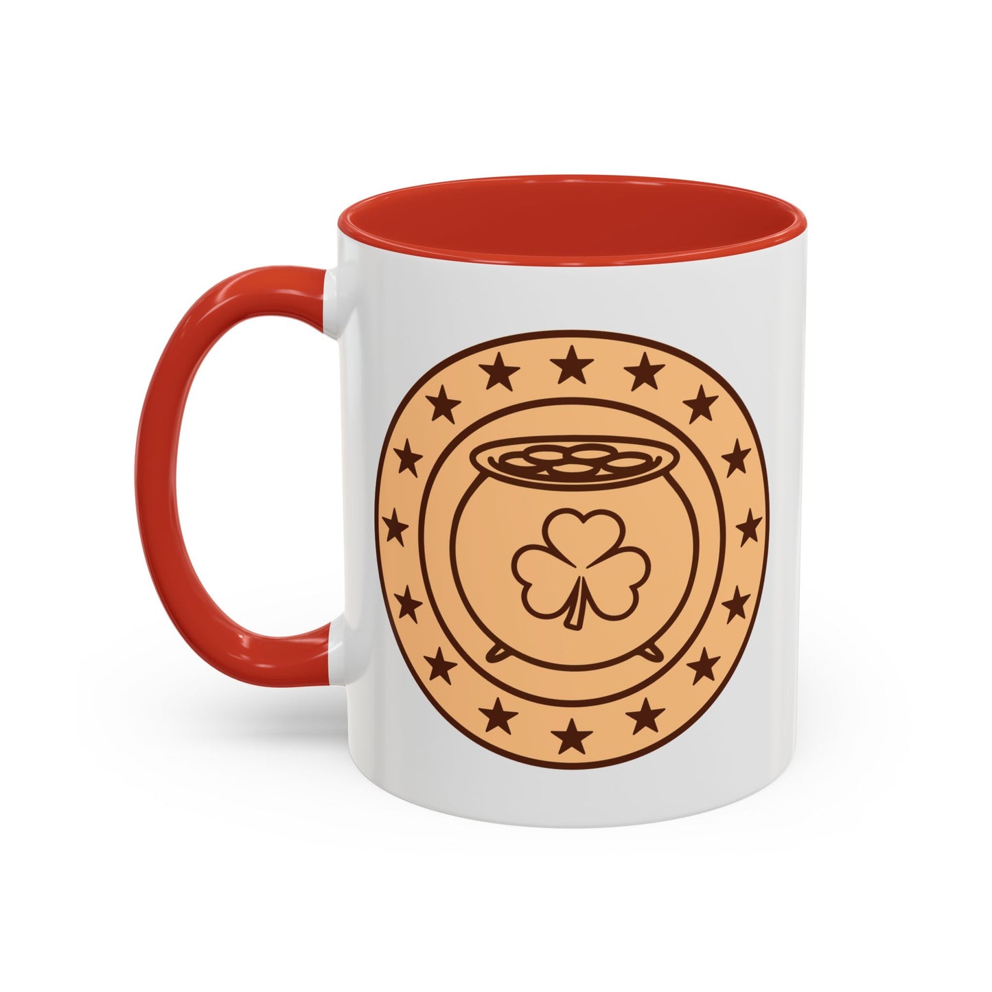 Lucky Coin Accent Coffee Mug
