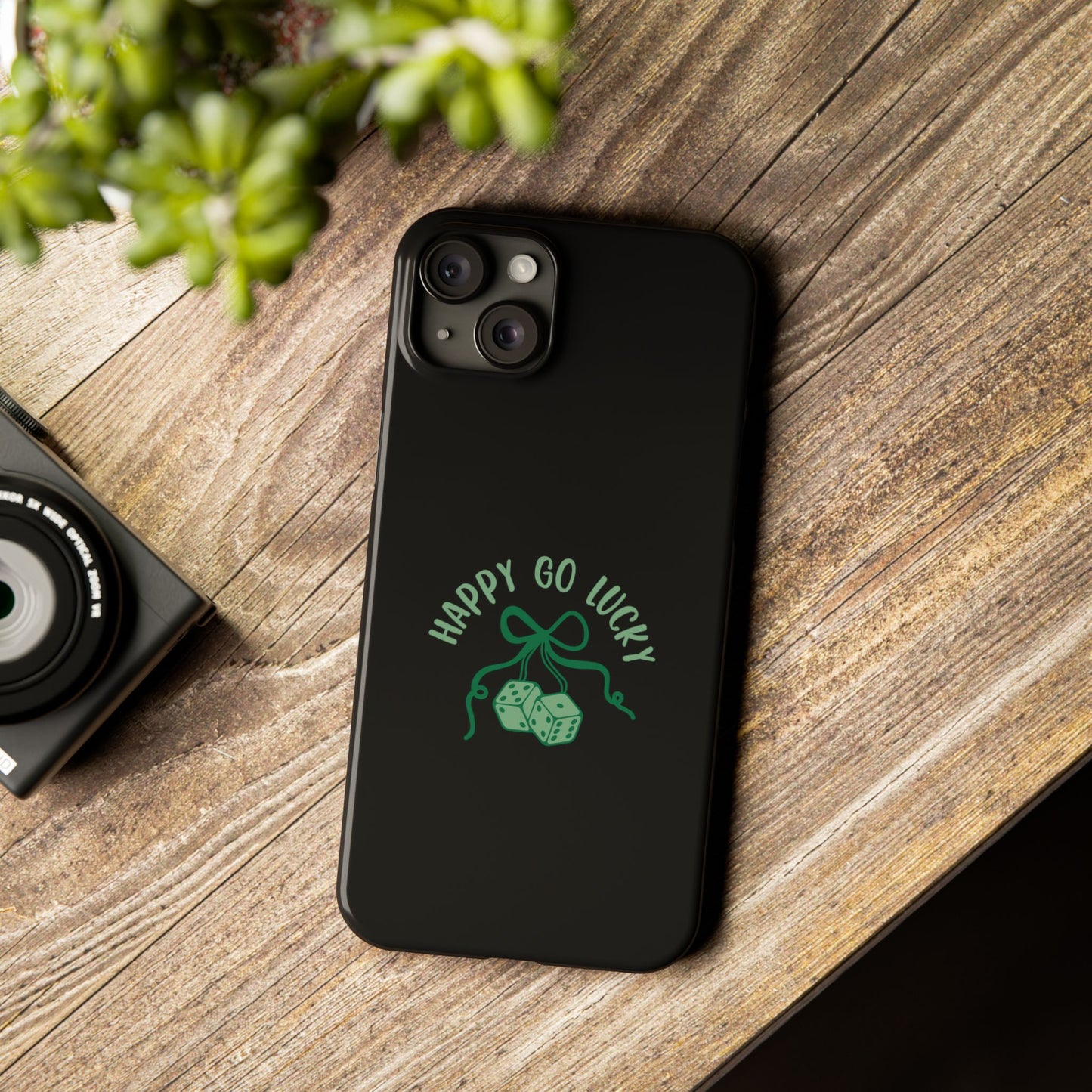 Happy Go Lucky Slim Phone Cases