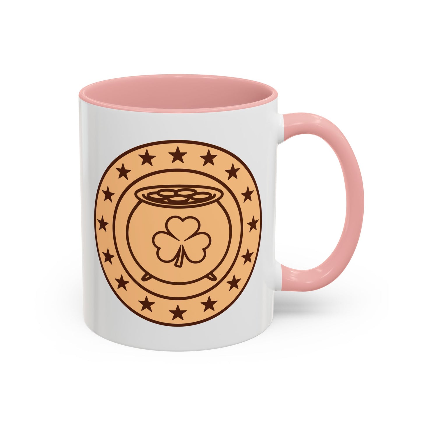 Lucky Coin Accent Coffee Mug