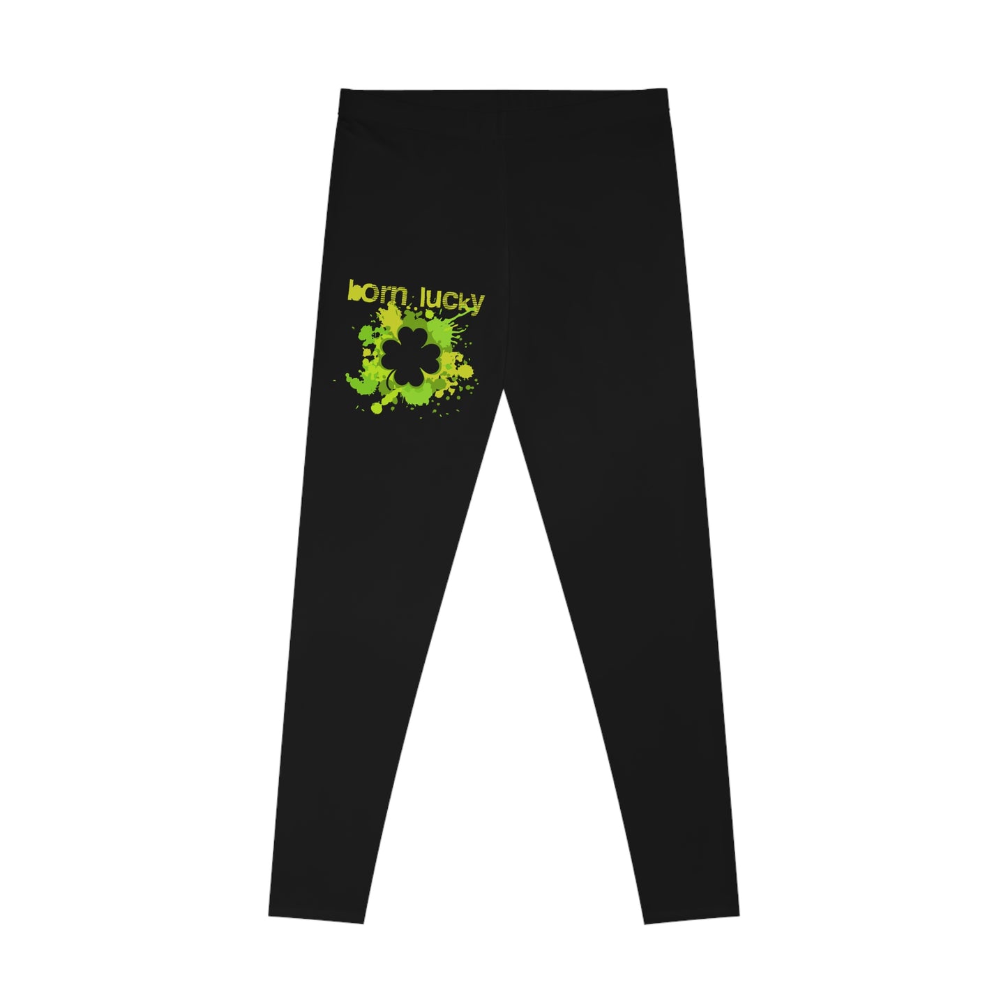 Born Lucky Stretchy Leggings - Perfect for St. Patrick's Day & Everyday Comfort