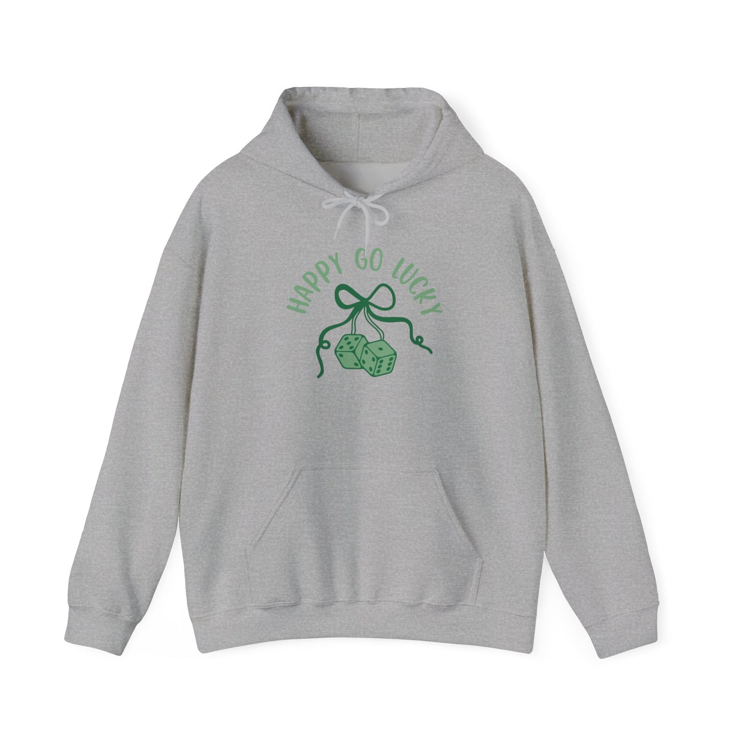 Happy Go Lucky Unisex Hooded Sweatshirt