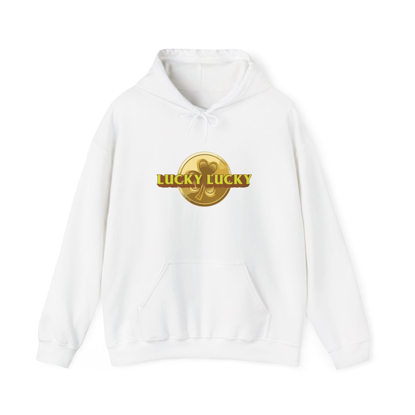 Lucky Lucky Unisex Heavy Blend™ Hooded Sweatshirt - Perfect for Cozy Celebrations
