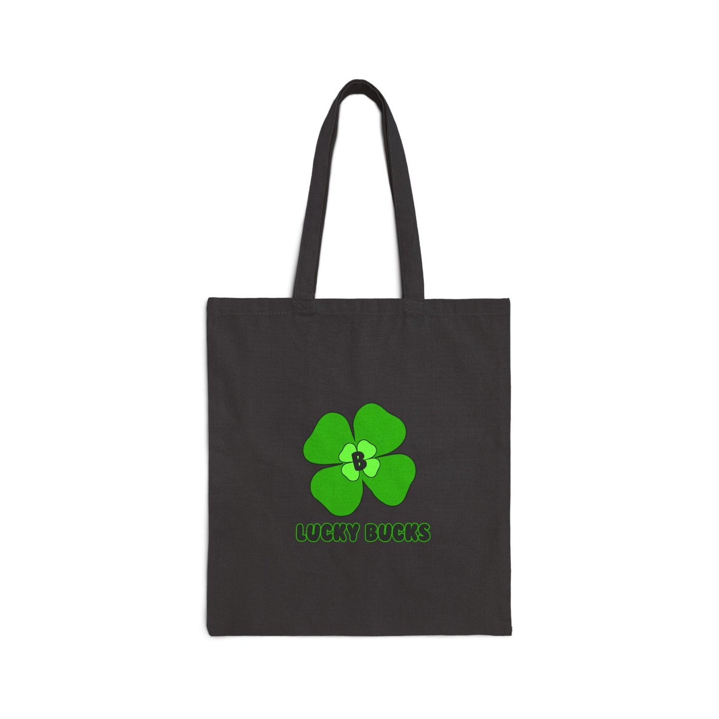 Lucky Bucks Cotton Canvas Tote Bag - Eco-Friendly St. Patrick's Day Shopper