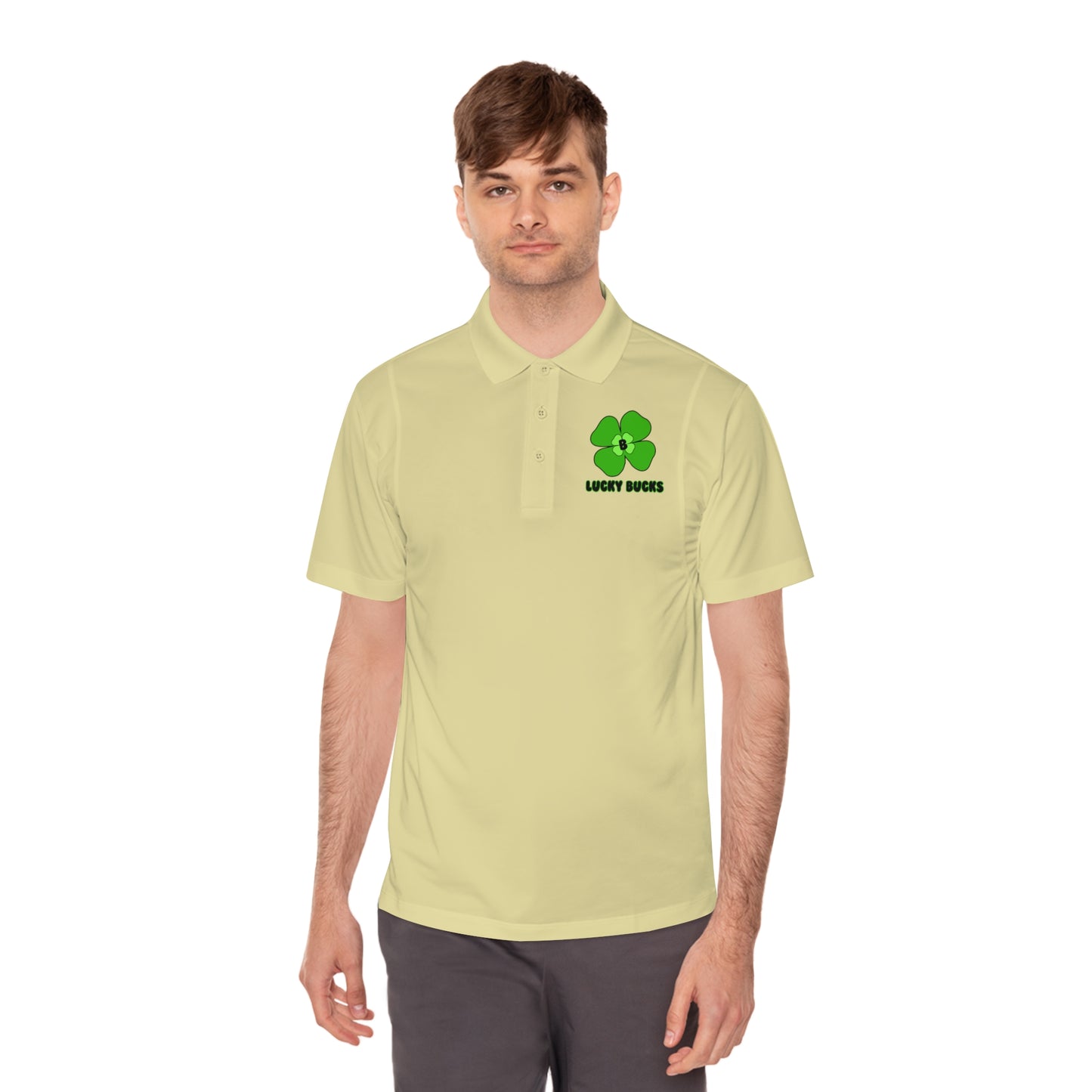 Lucky Bucks Men's Sport Polo Shirt