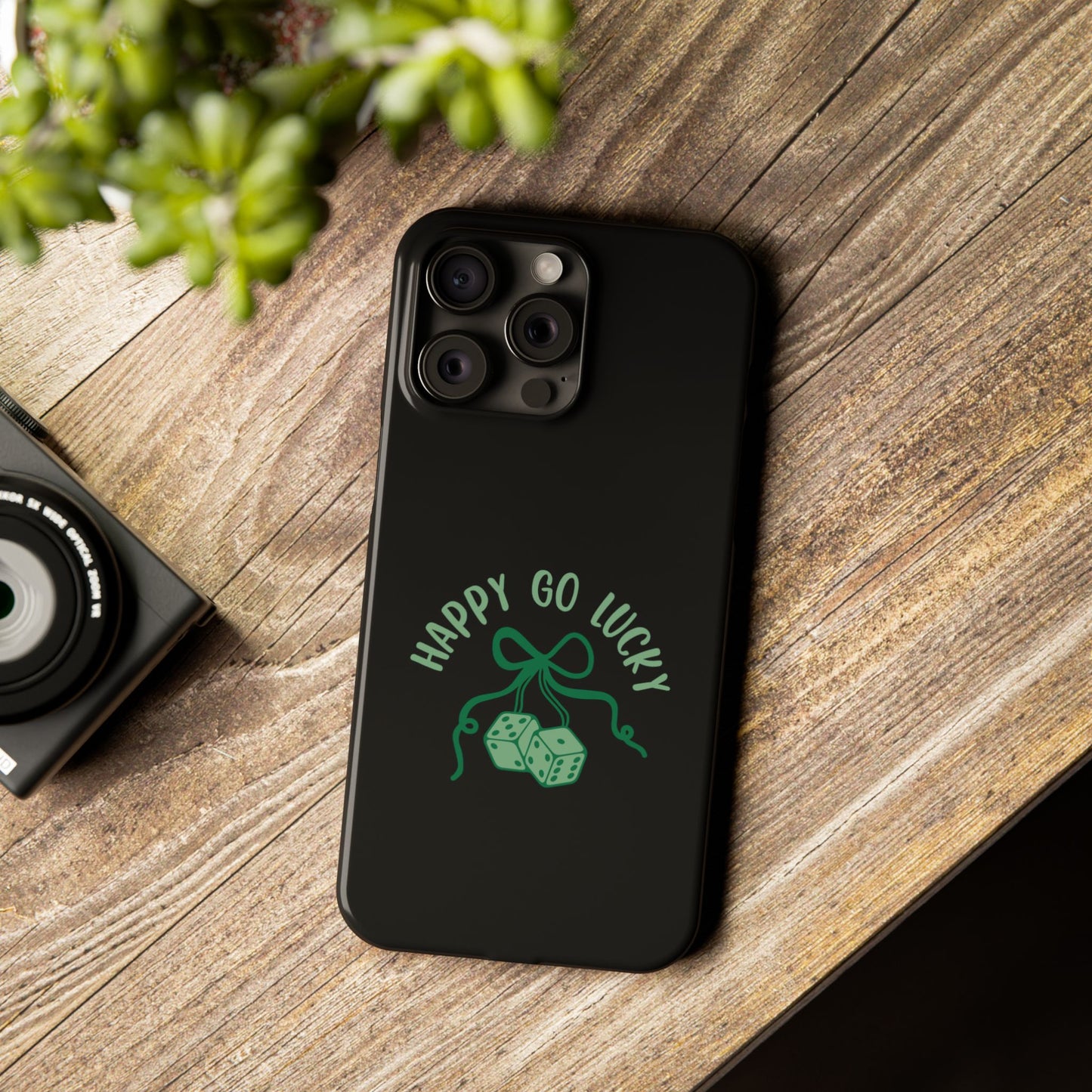 Happy Go Lucky Slim Phone Cases