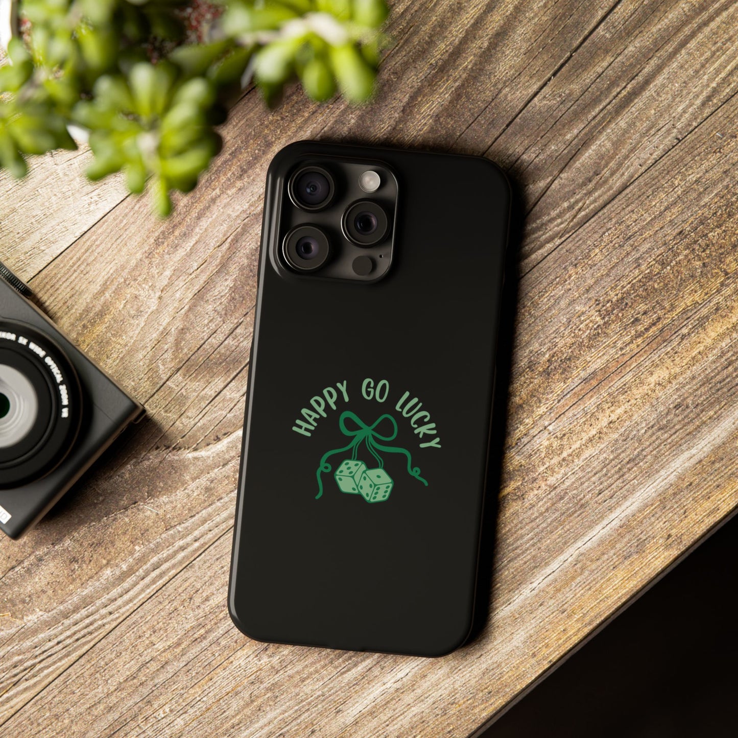 Happy Go Lucky Slim Phone Cases