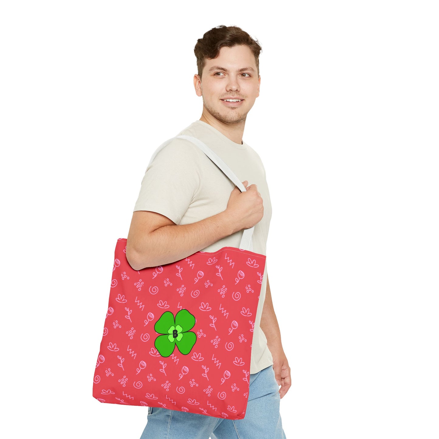 Bright Floral Tote Bag - Eco-Friendly Shopping & Beach Companion