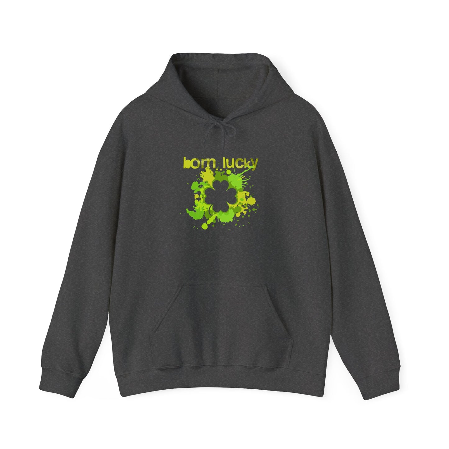 Born Lucky Unisex Heavy Blend Hoodie - St. Patrick's Day Sweatshirt