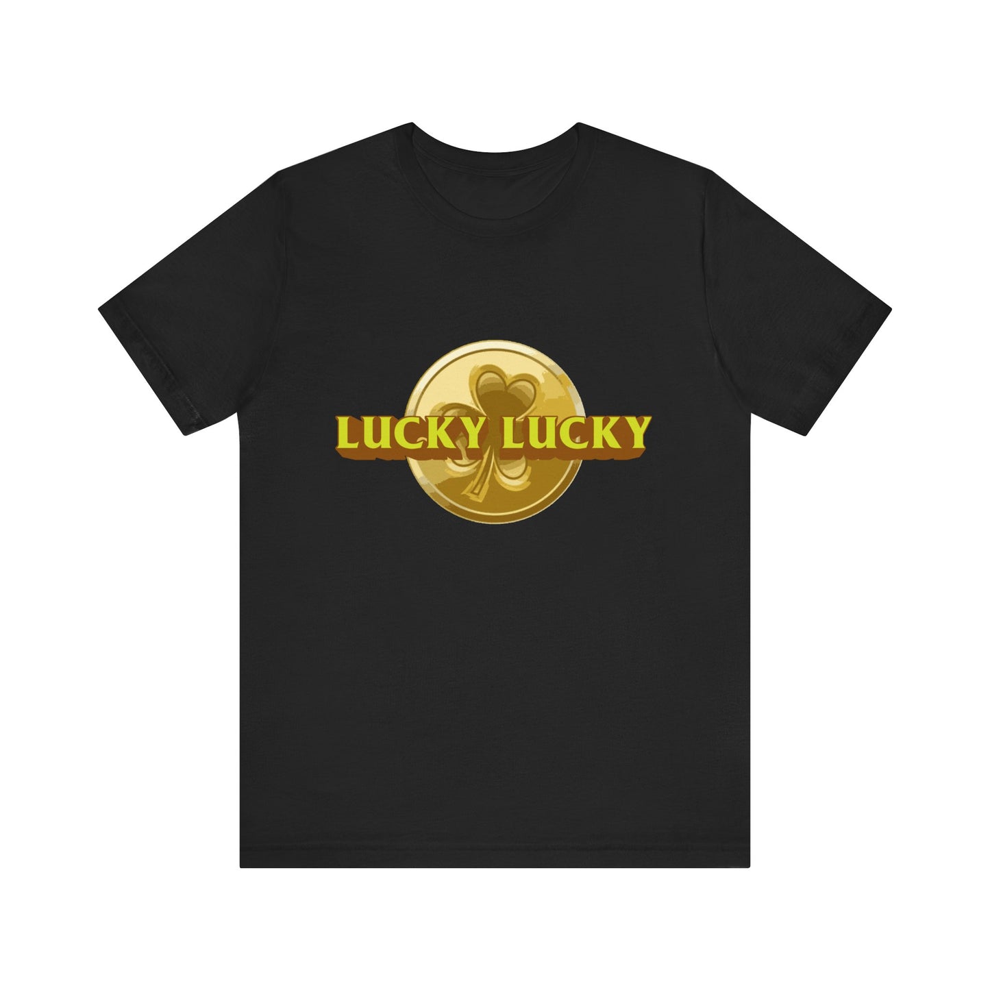 Lucky Lucky Unisex Short Sleeve Tee - Perfect for Celebrations & Good Vibes