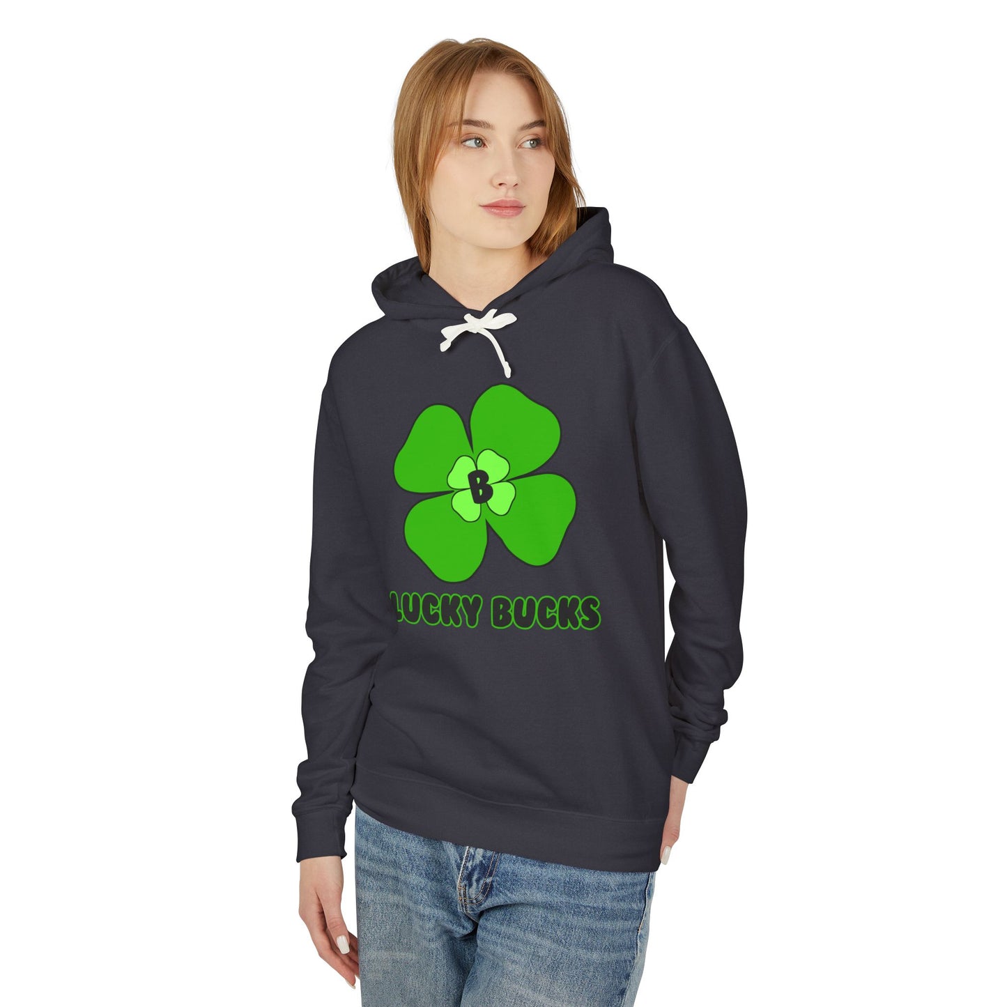 Lucky Bucks Unisex Lightweight Hooded Sweatshirt