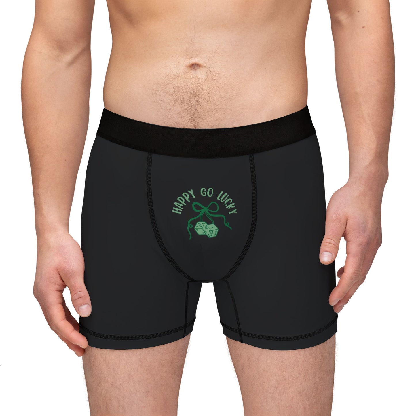 Happy Go Lucky Men's Boxers (AOP)