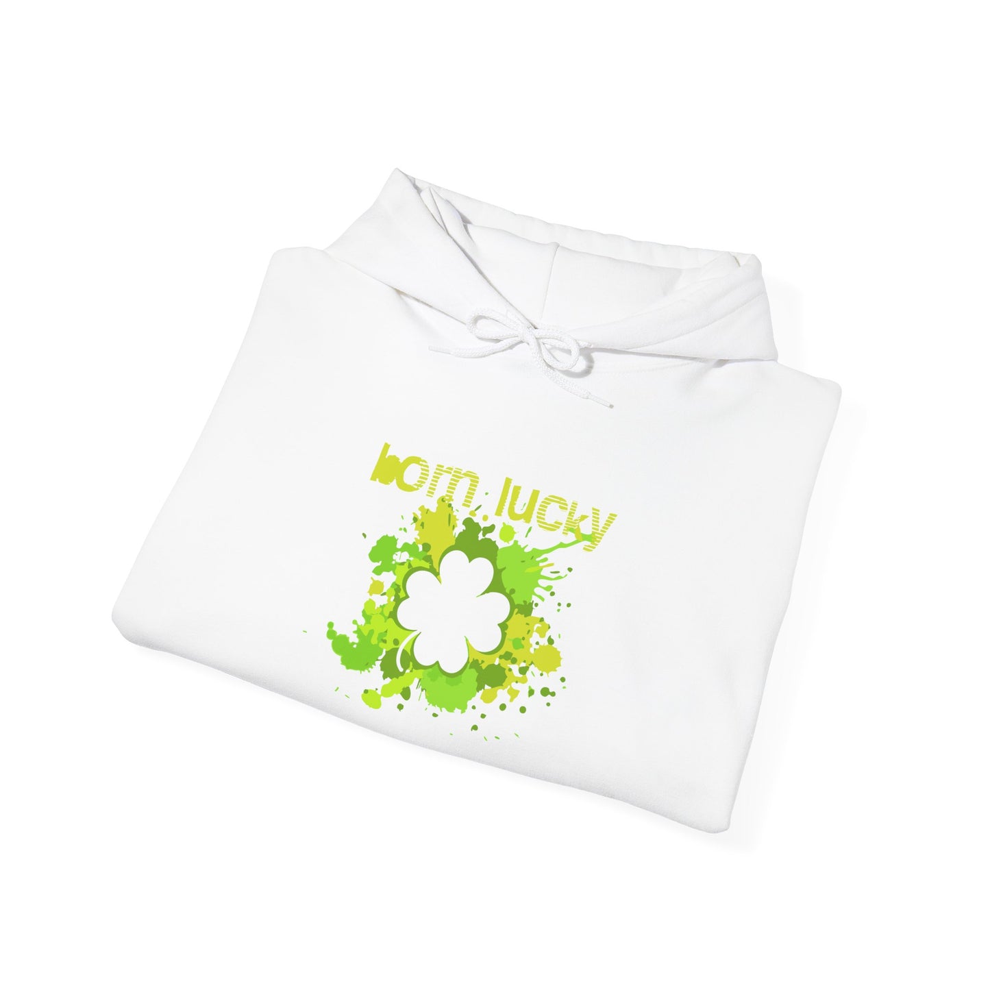 Born Lucky Unisex Heavy Blend Hoodie - St. Patrick's Day Sweatshirt