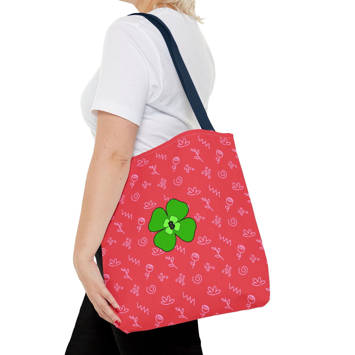 Bright Floral Tote Bag - Eco-Friendly Shopping & Beach Companion