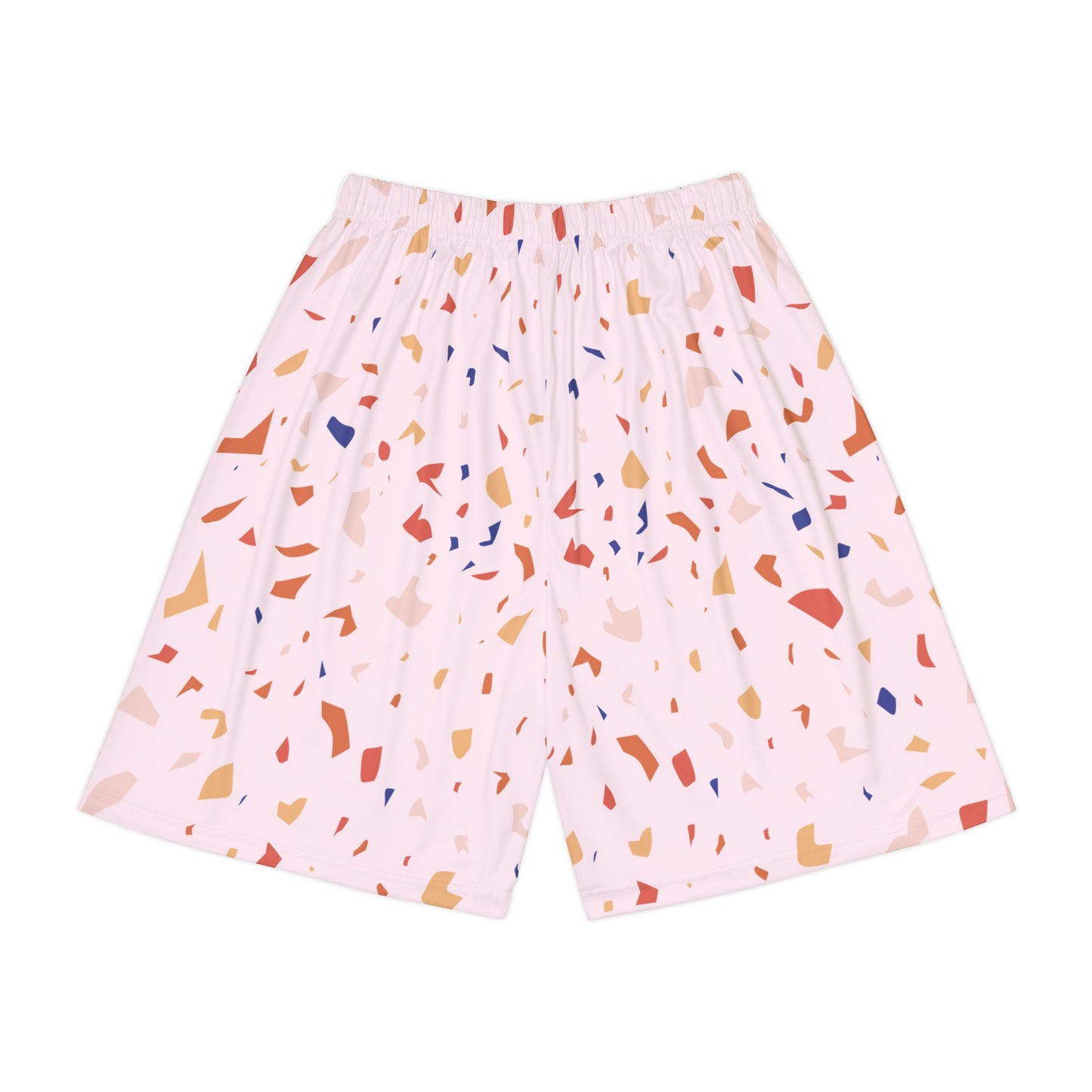 Men’s Sports Shorts with Vibrant Confetti Design - Perfect for Summer Activities