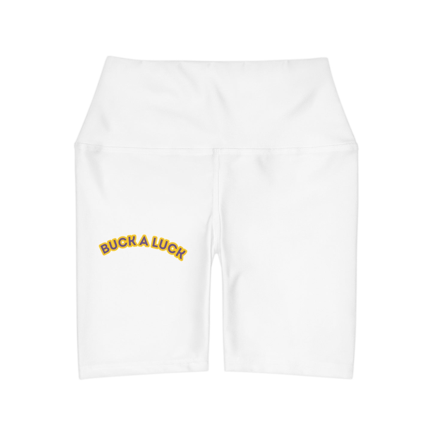 Buck A Luck High Waisted Yoga Shorts (AOP)