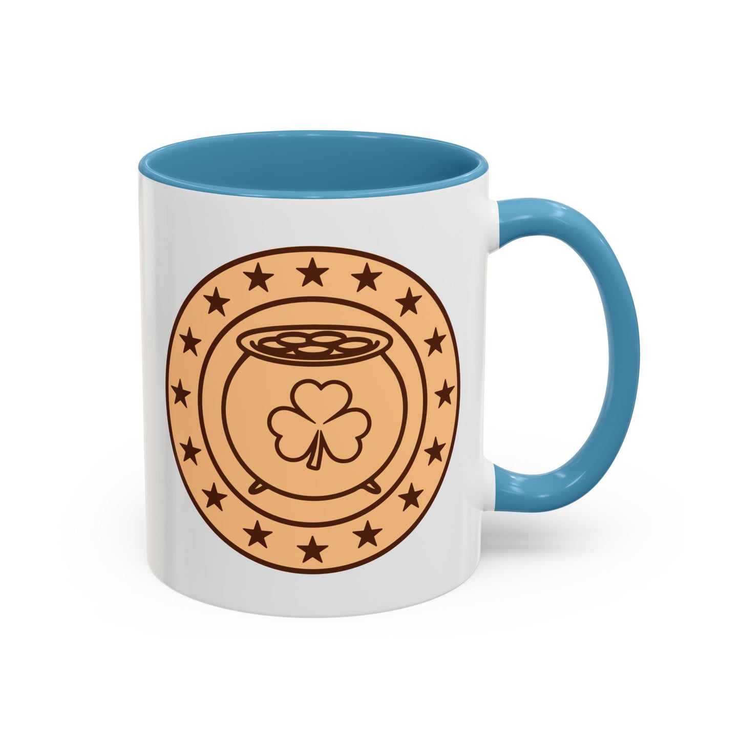 Lucky Coin Accent Coffee Mug