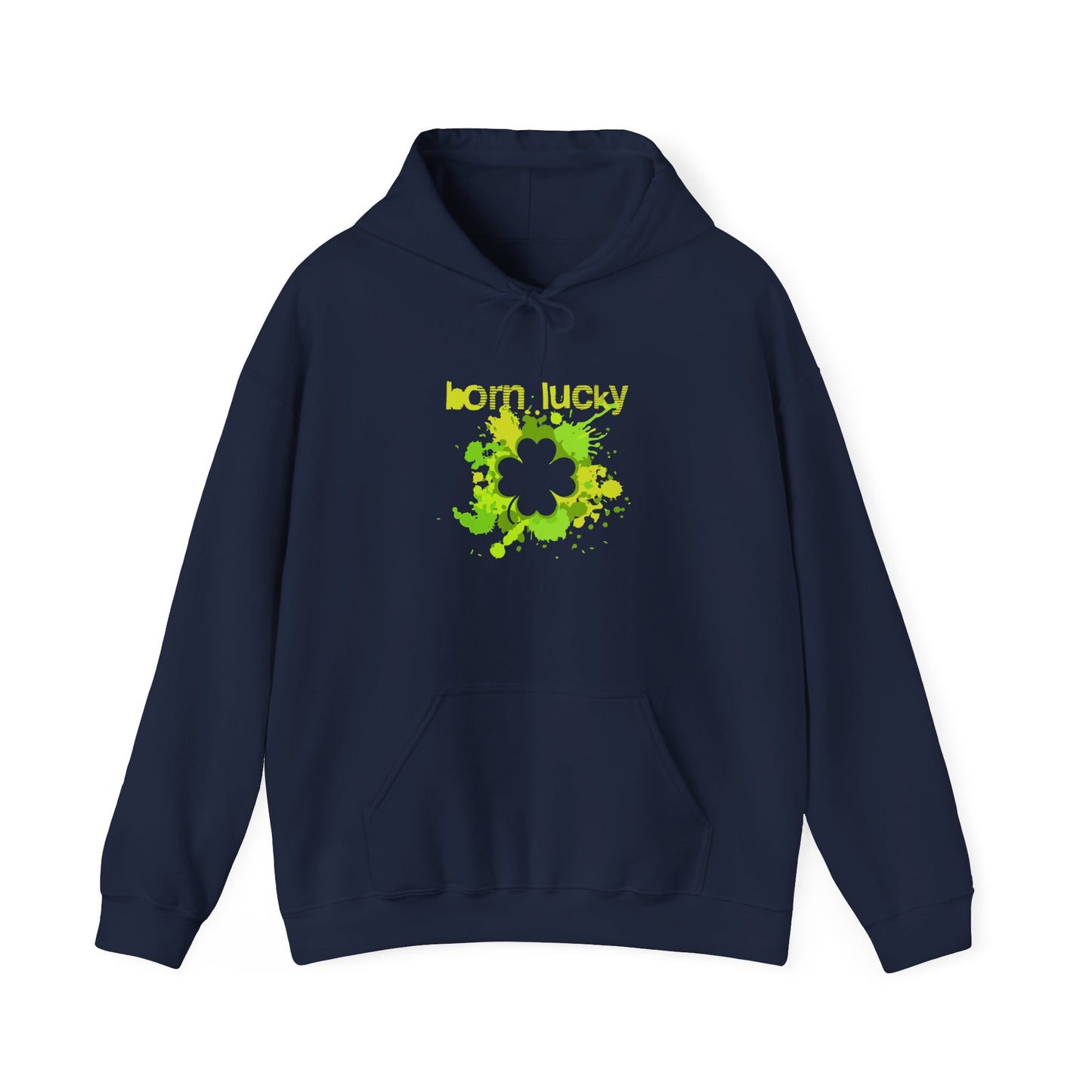 Born Lucky Unisex Heavy Blend Hoodie - St. Patrick's Day Sweatshirt