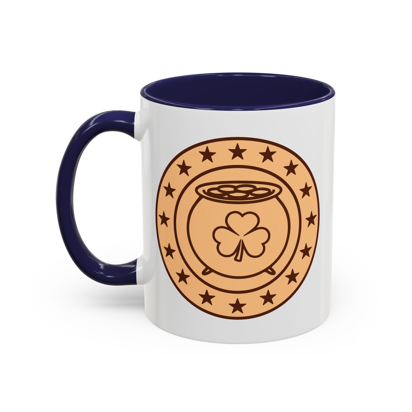 Lucky Coin Accent Coffee Mug