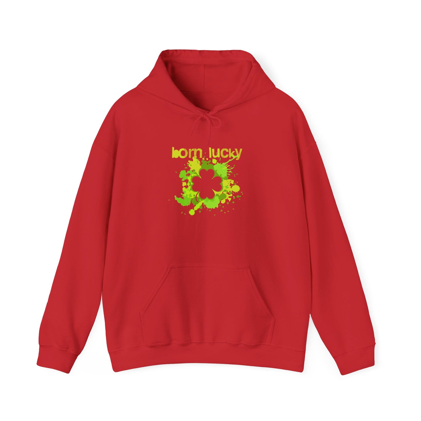 Born Lucky Unisex Heavy Blend Hoodie - St. Patrick's Day Sweatshirt