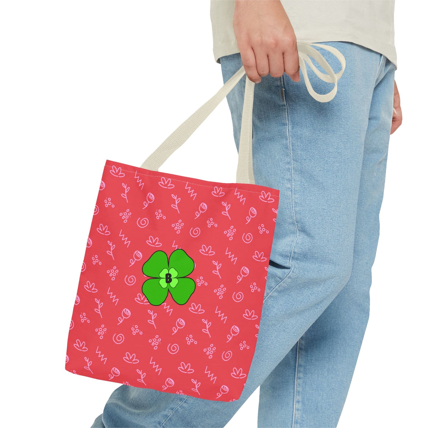 Bright Floral Tote Bag - Eco-Friendly Shopping & Beach Companion