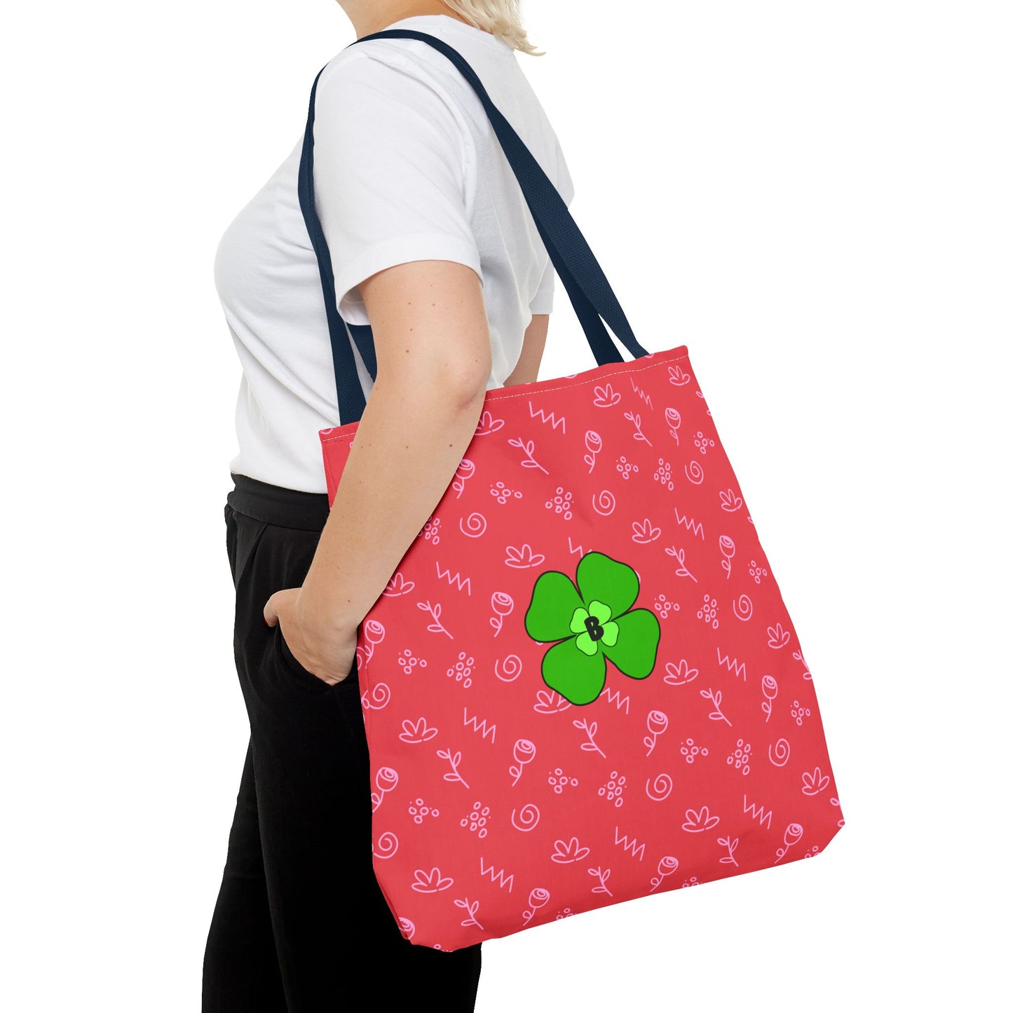 Bright Floral Tote Bag - Eco-Friendly Shopping & Beach Companion