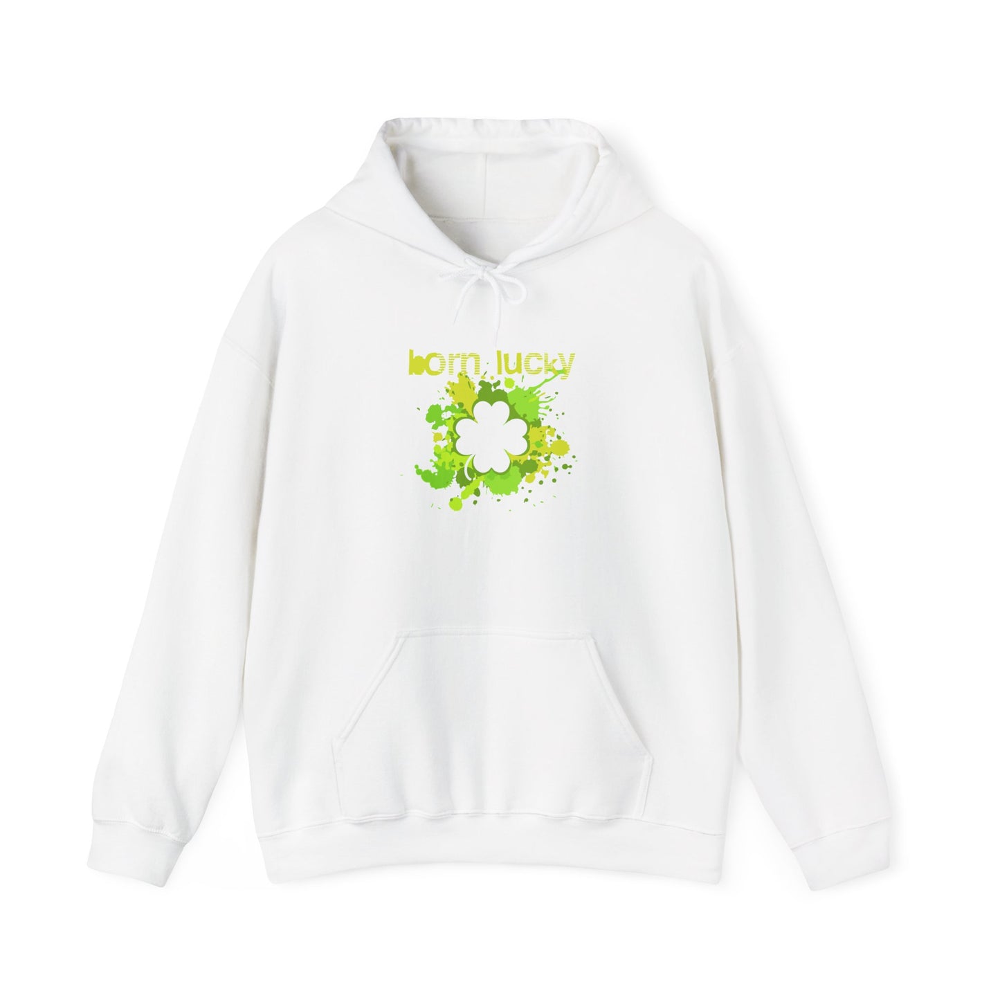 Born Lucky Unisex Heavy Blend Hoodie - St. Patrick's Day Sweatshirt