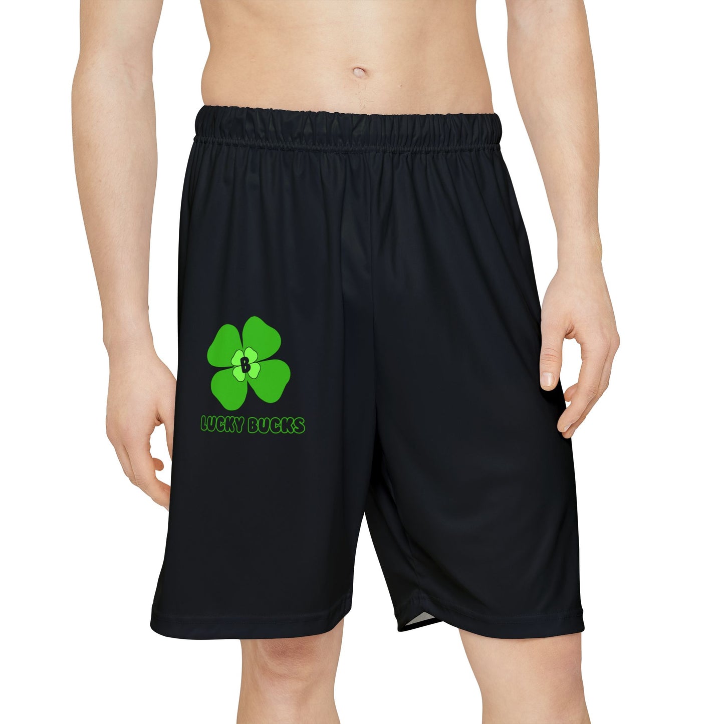 Lucky Bucks Men’s Sports Shorts (AOP)