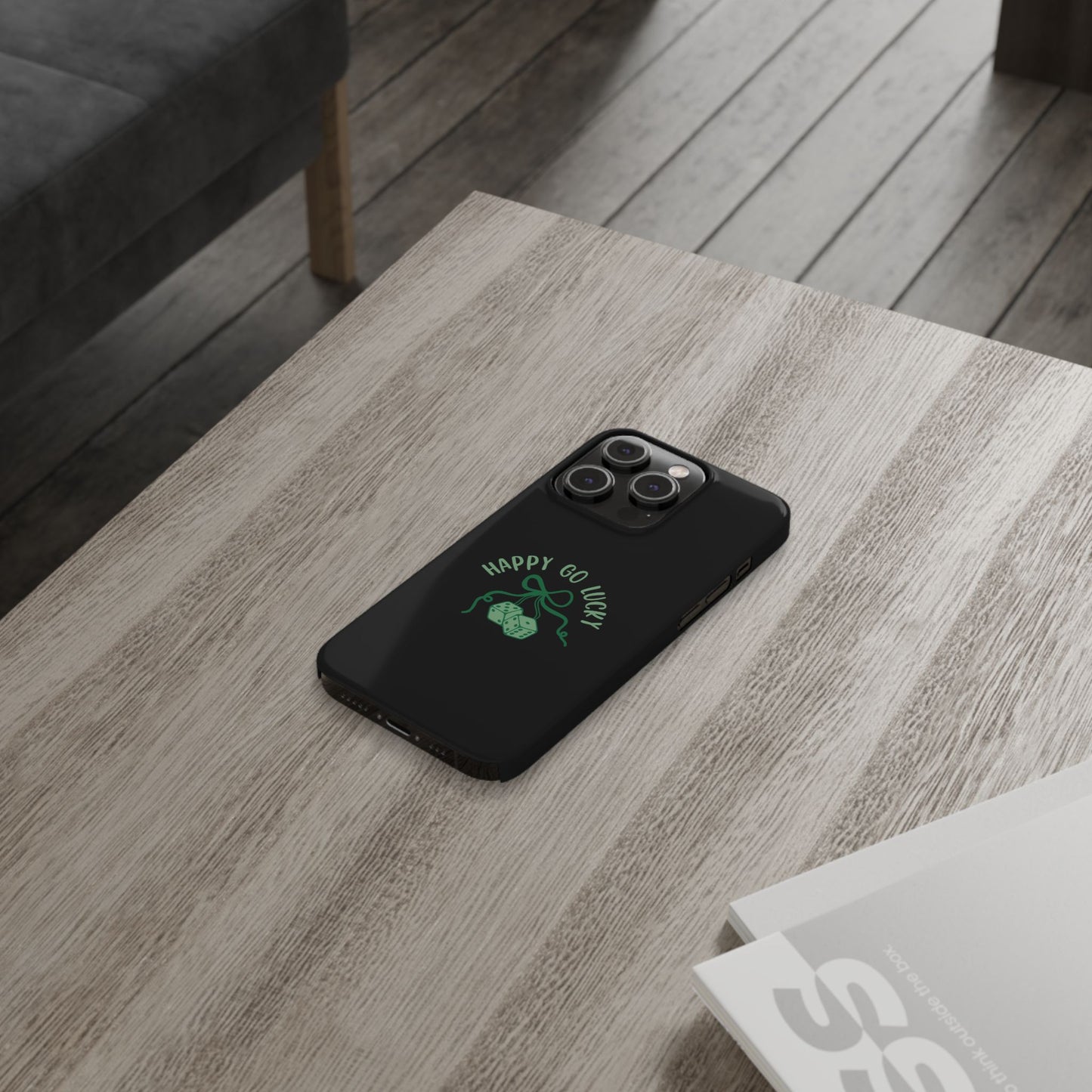 Happy Go Lucky Slim Phone Cases