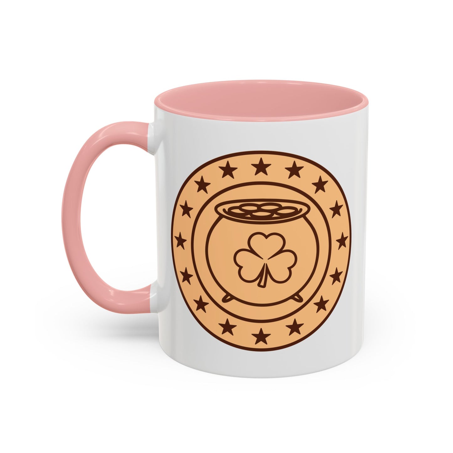 Lucky Coin Accent Coffee Mug