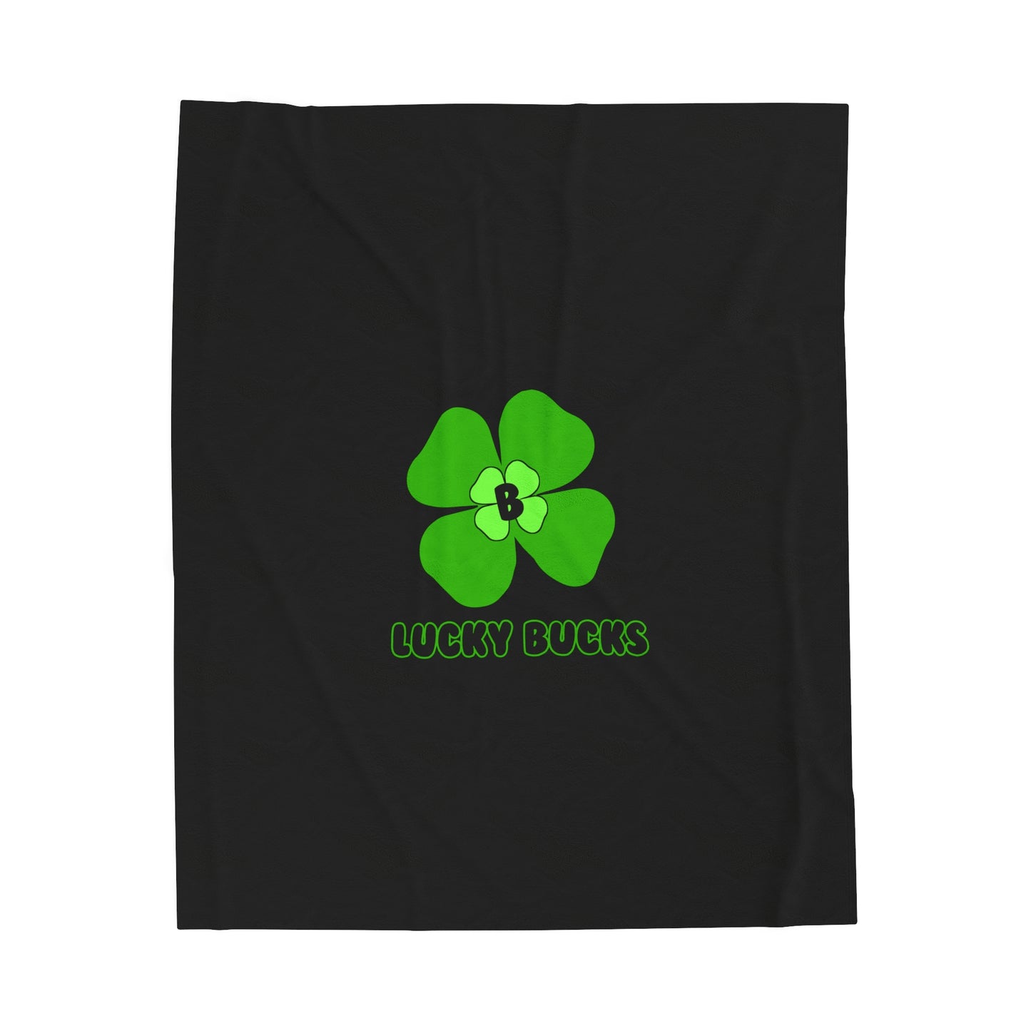 Lucky Bucks Velveteen Plush Blanket