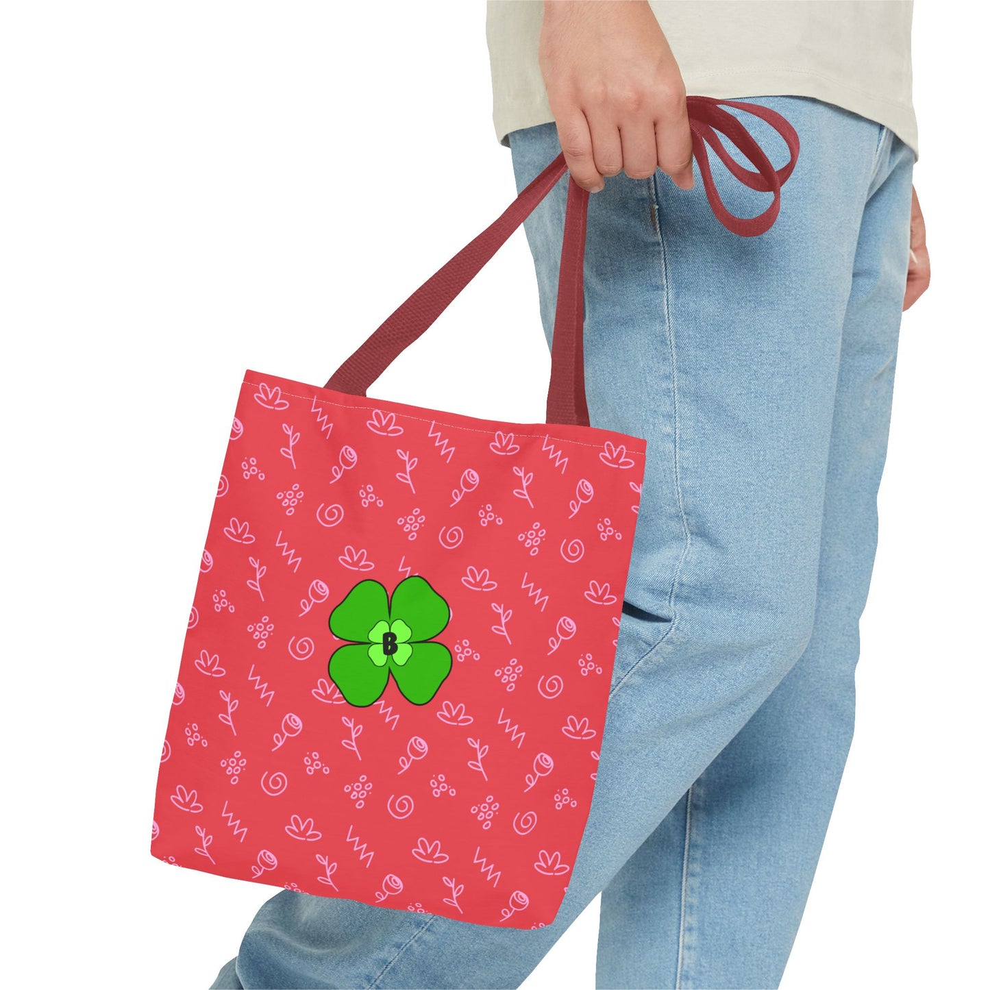 Bright Floral Tote Bag - Eco-Friendly Shopping & Beach Companion