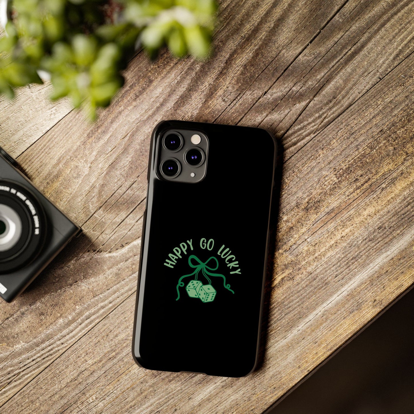 Happy Go Lucky Slim Phone Cases