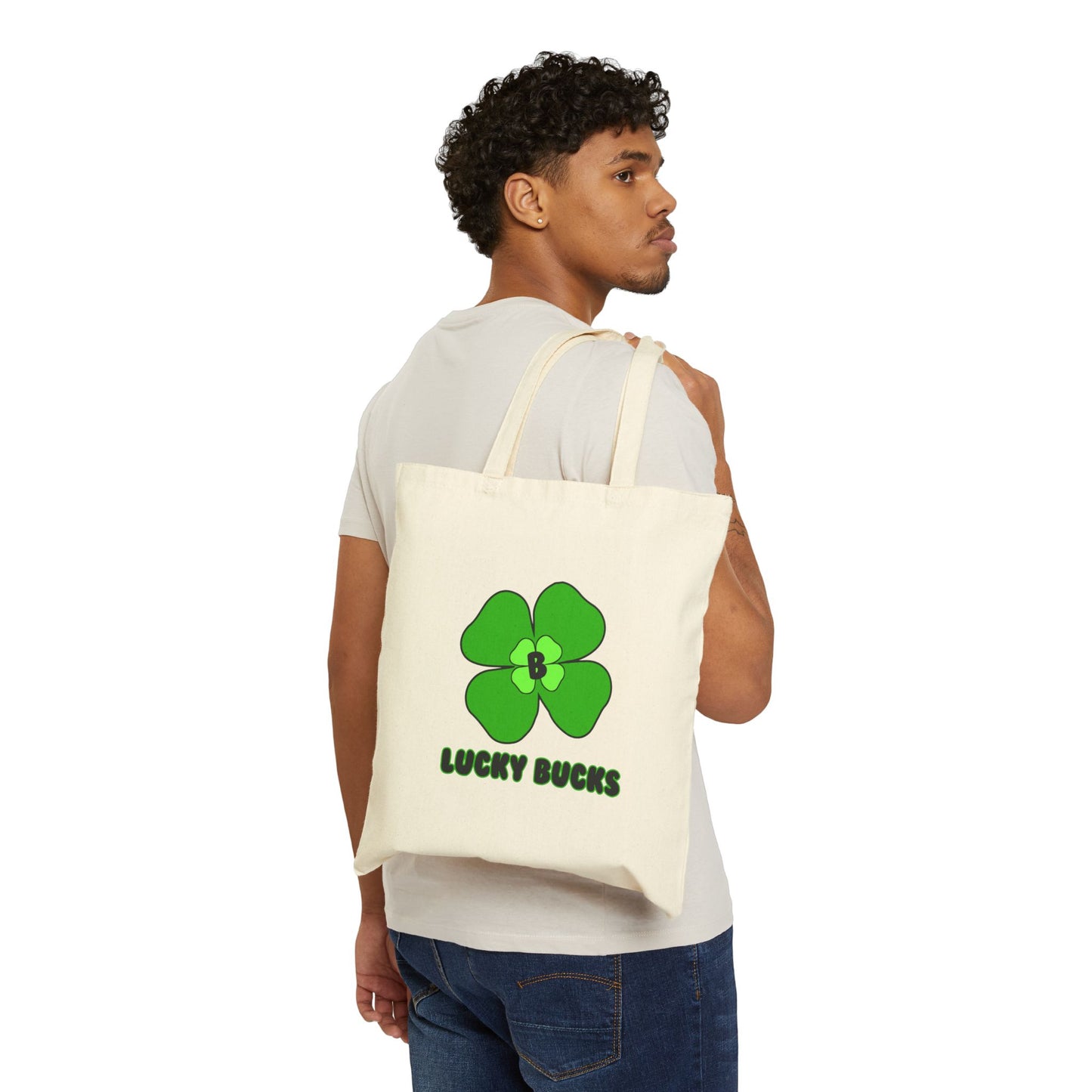 Lucky Bucks Cotton Canvas Tote Bag