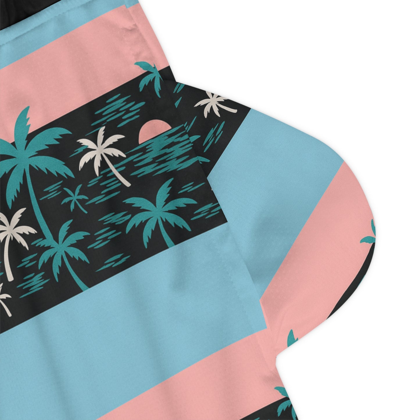 Lucky Bucks Tropical Basketball Shorts, Summer Athletic Shorts for Vacation