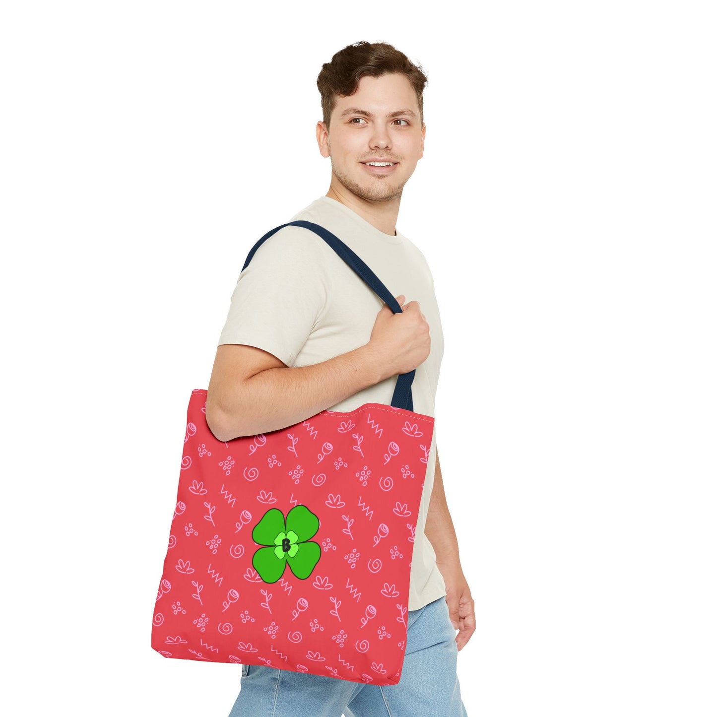 Bright Floral Tote Bag - Eco-Friendly Shopping & Beach Companion