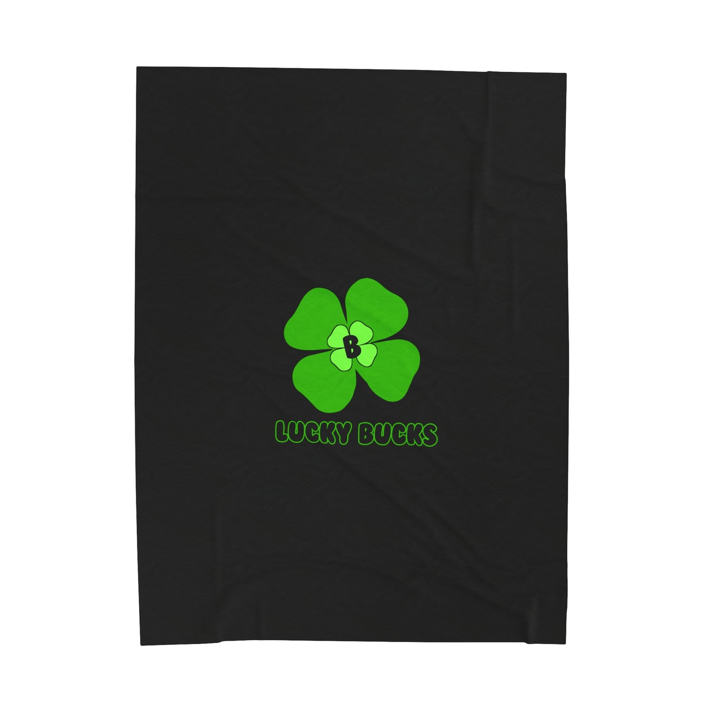 Lucky Bucks Velveteen Plush Blanket