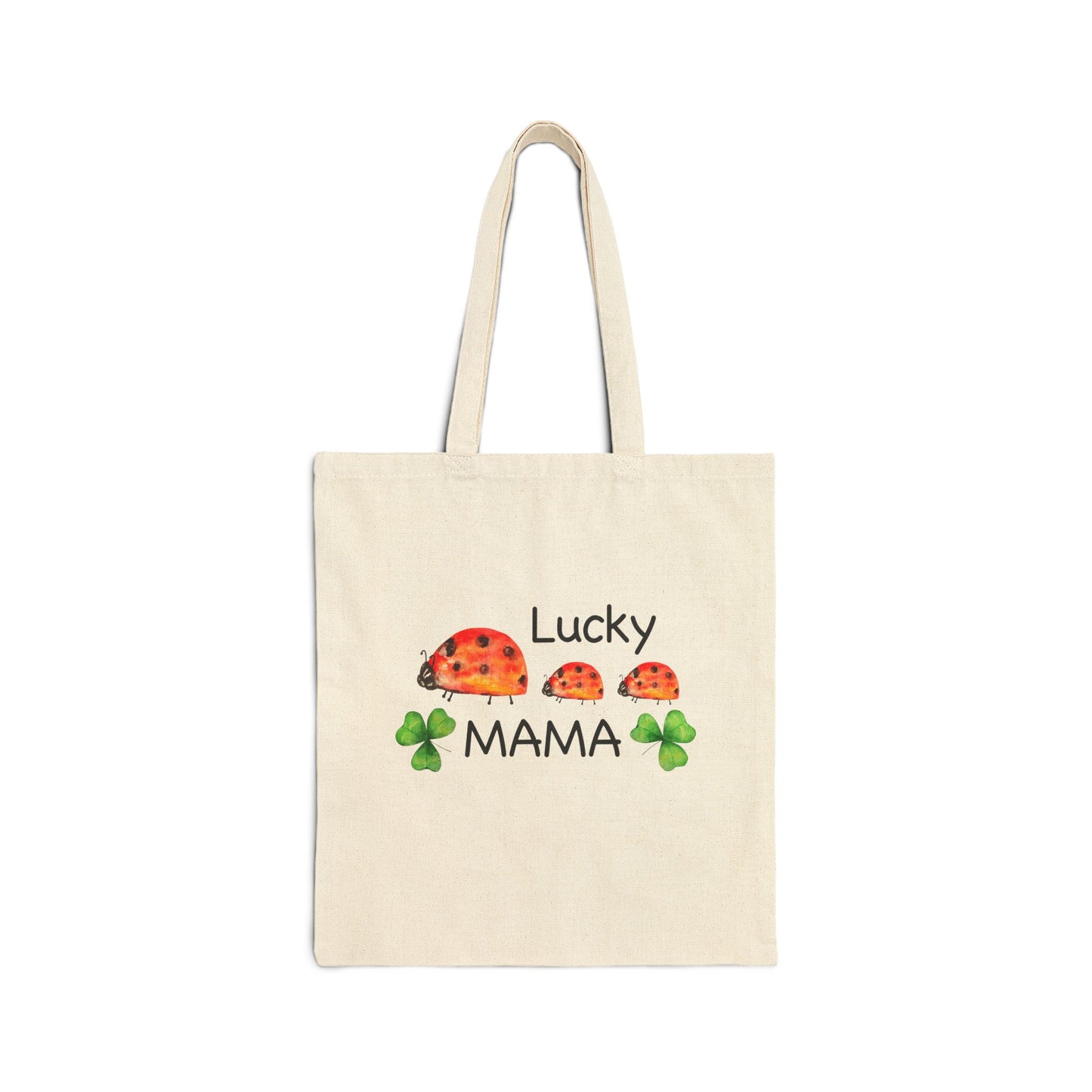 Lucky Mama Cotton Canvas Tote Bag