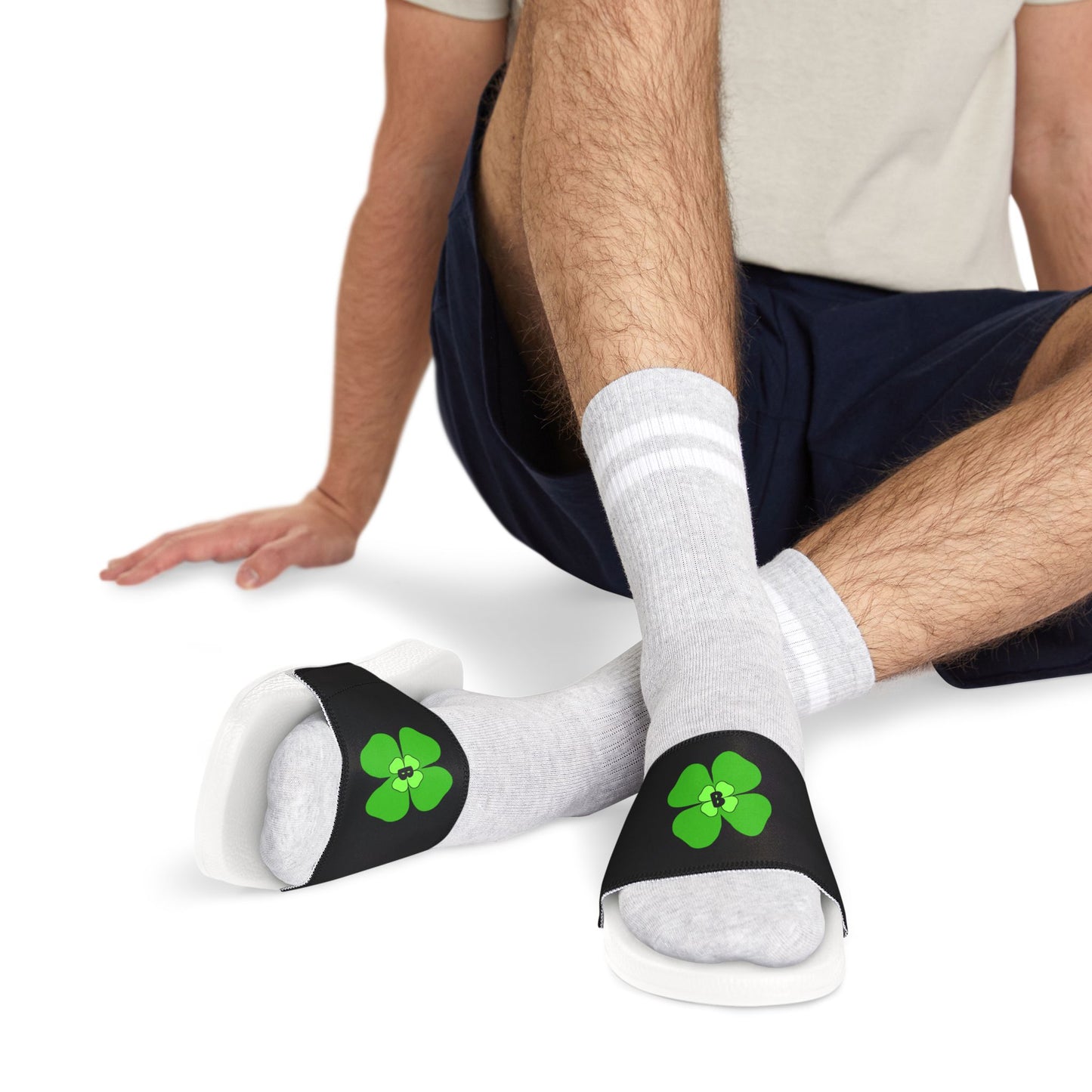 Clover Design Removable-Strap Sandals for Men - Comfortable Summer Footwear