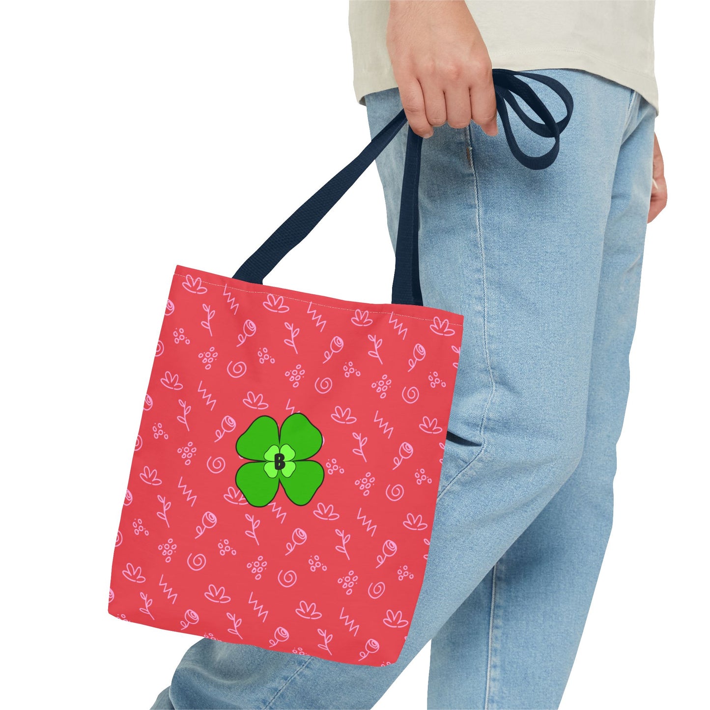 Bright Floral Tote Bag - Eco-Friendly Shopping & Beach Companion