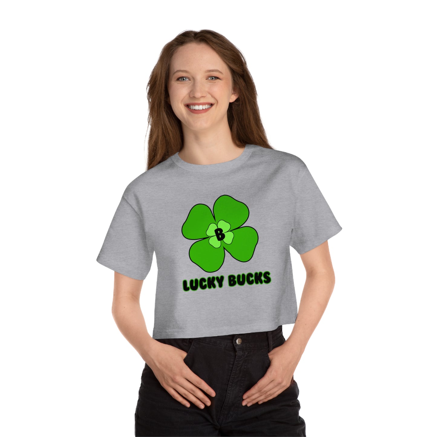 Lucky Bucks Women's Cropped T-Shirt