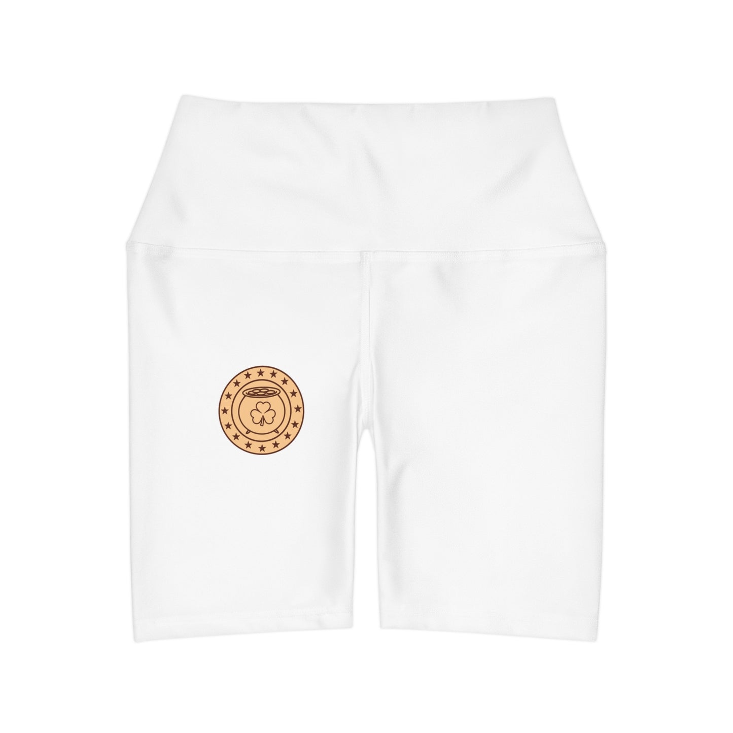 High Waisted Yoga Shorts (AOP)