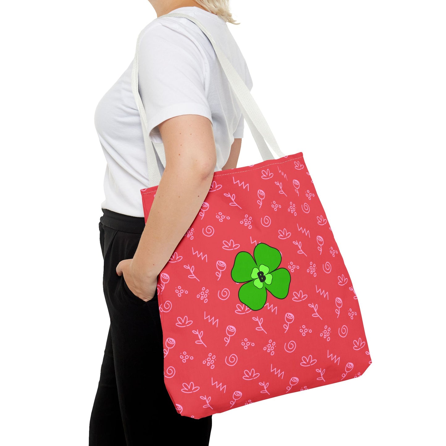 Bright Floral Tote Bag - Eco-Friendly Shopping & Beach Companion