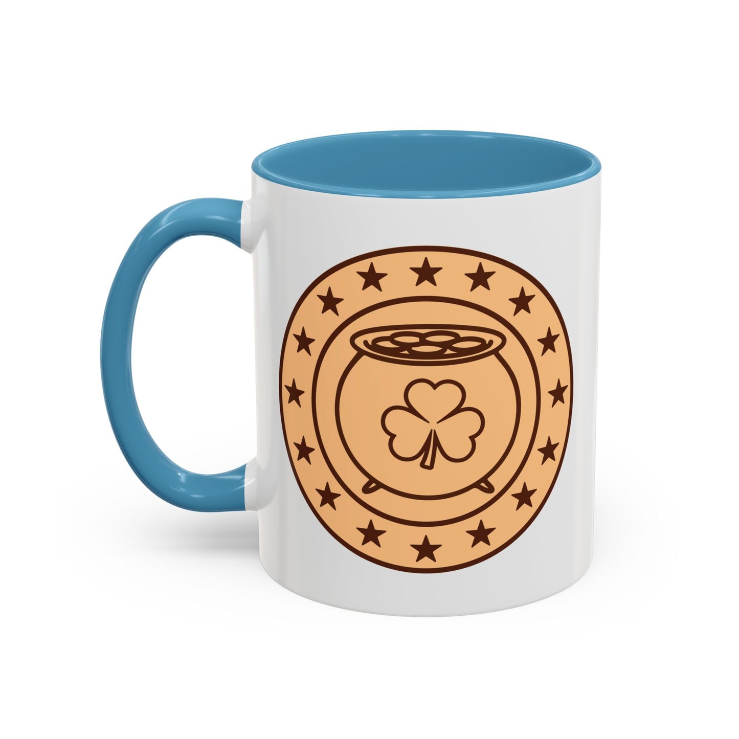 Lucky Coin Accent Coffee Mug