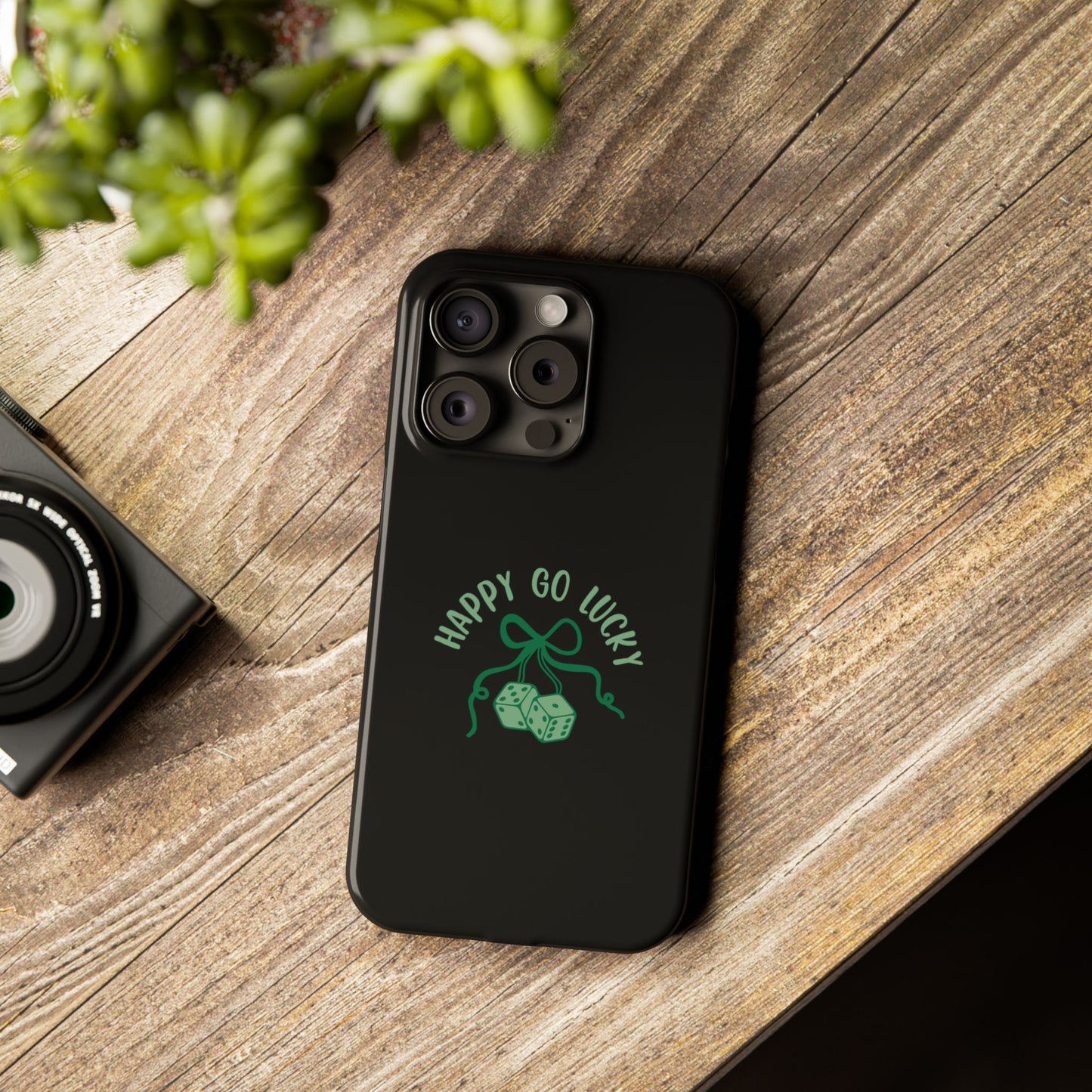 Happy Go Lucky Slim Phone Cases