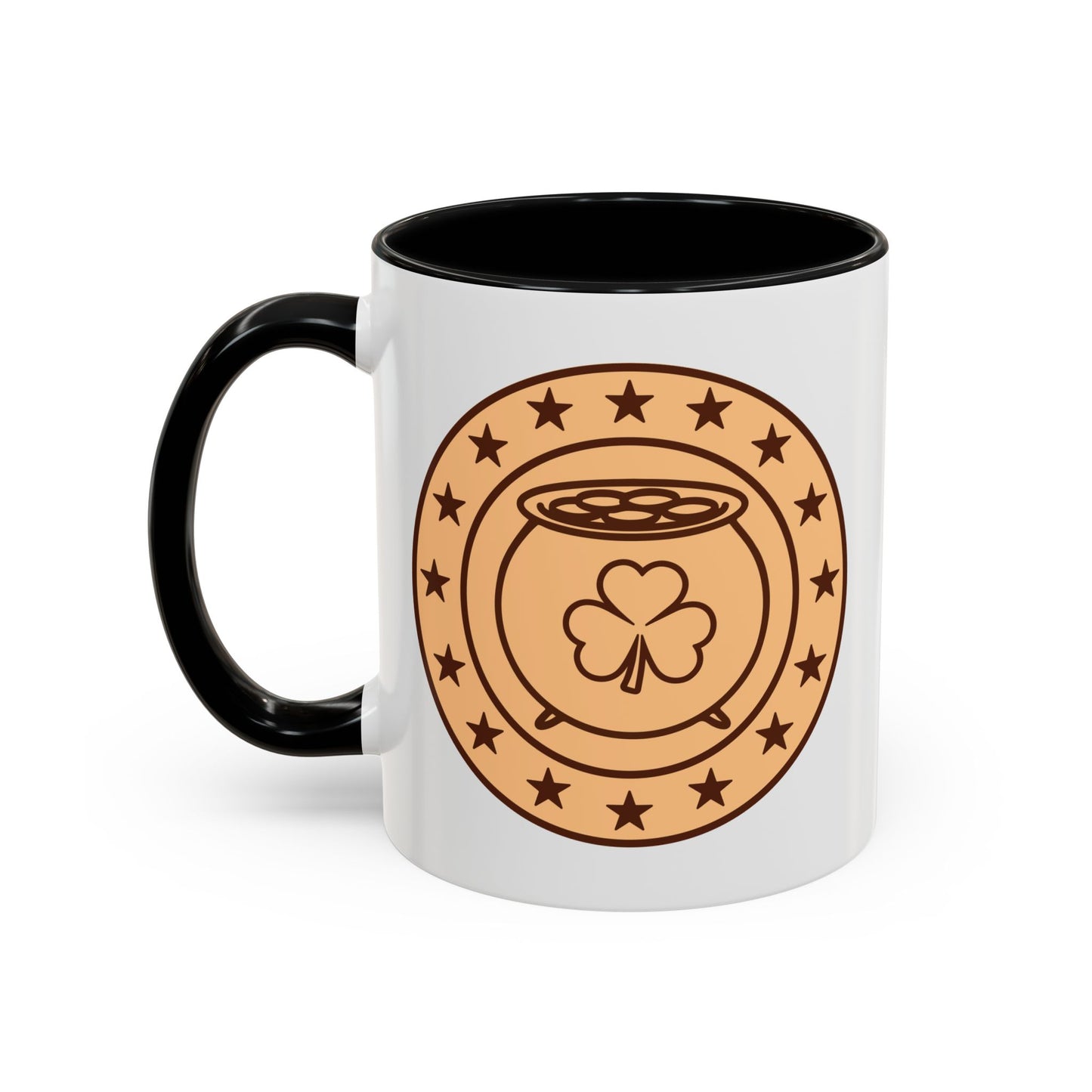 Lucky Coin Accent Coffee Mug