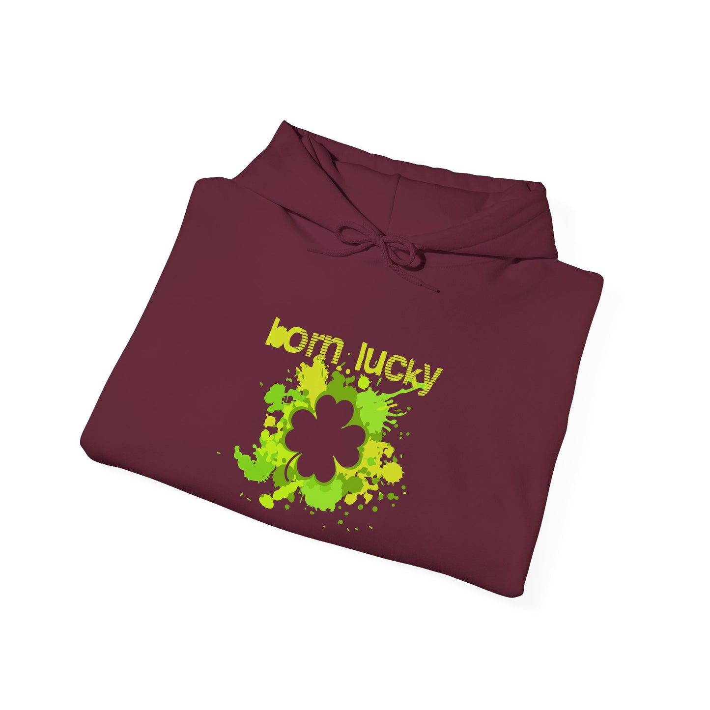 Born Lucky Unisex Heavy Blend Hoodie - St. Patrick's Day Sweatshirt