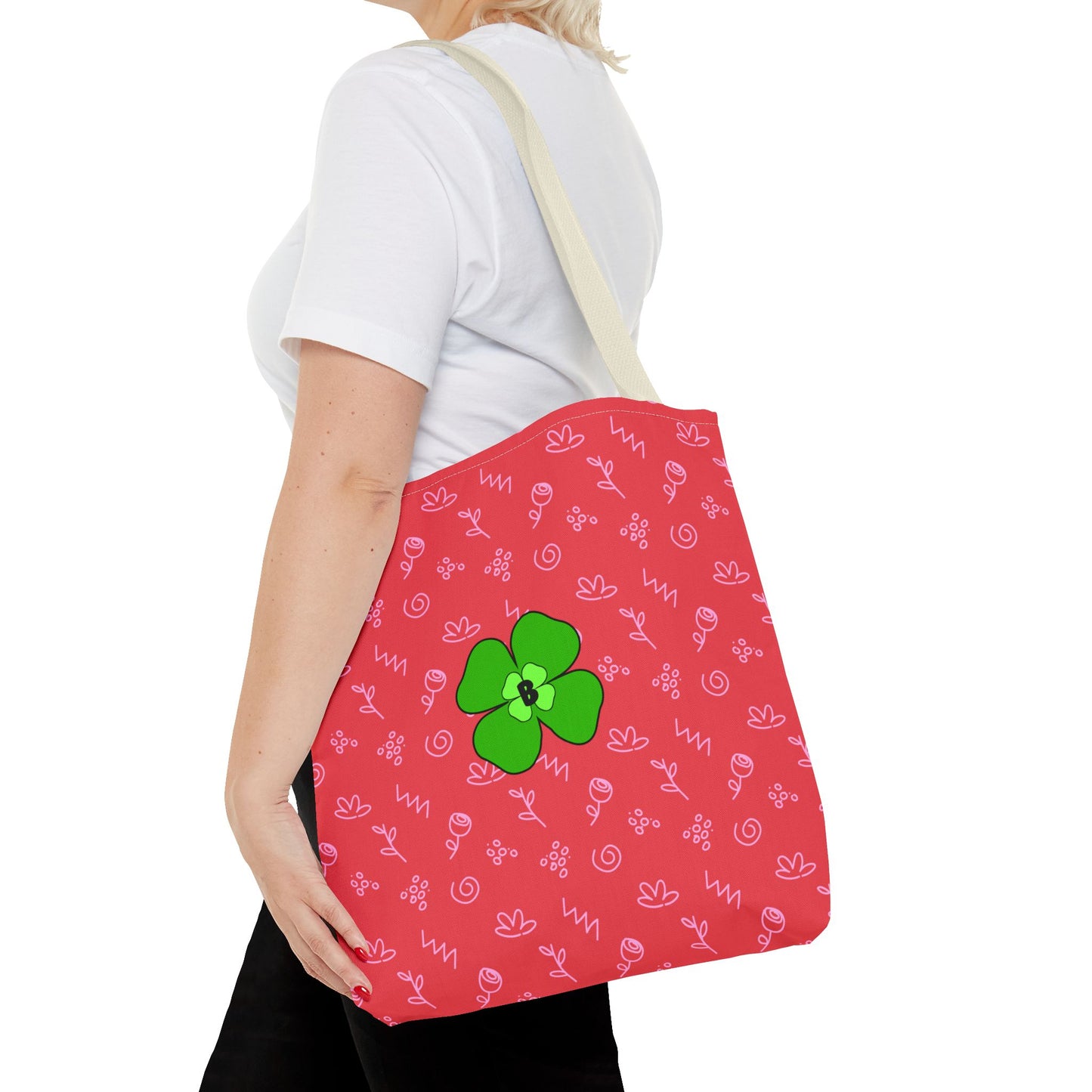 Bright Floral Tote Bag - Eco-Friendly Shopping & Beach Companion