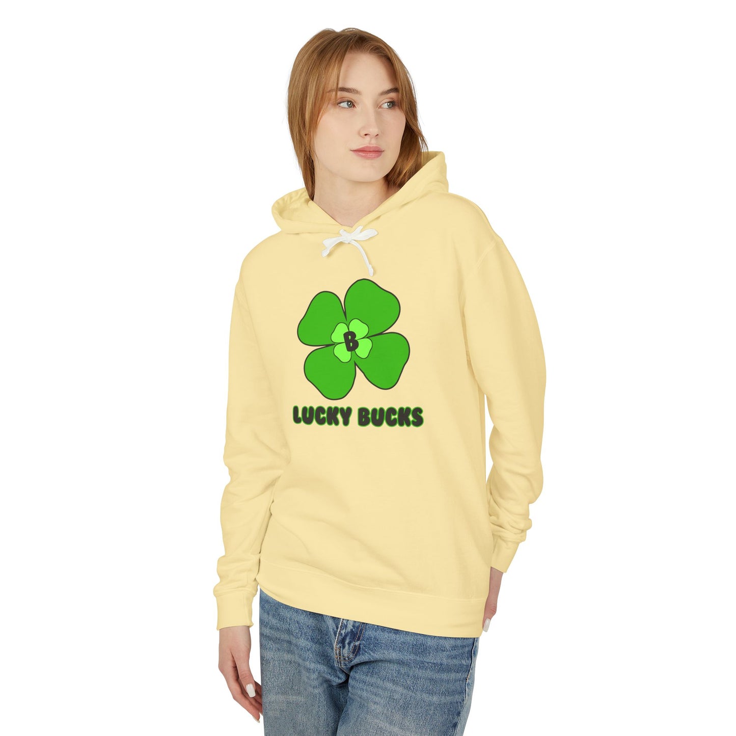 Lucky Bucks Unisex Lightweight Hooded Sweatshirt