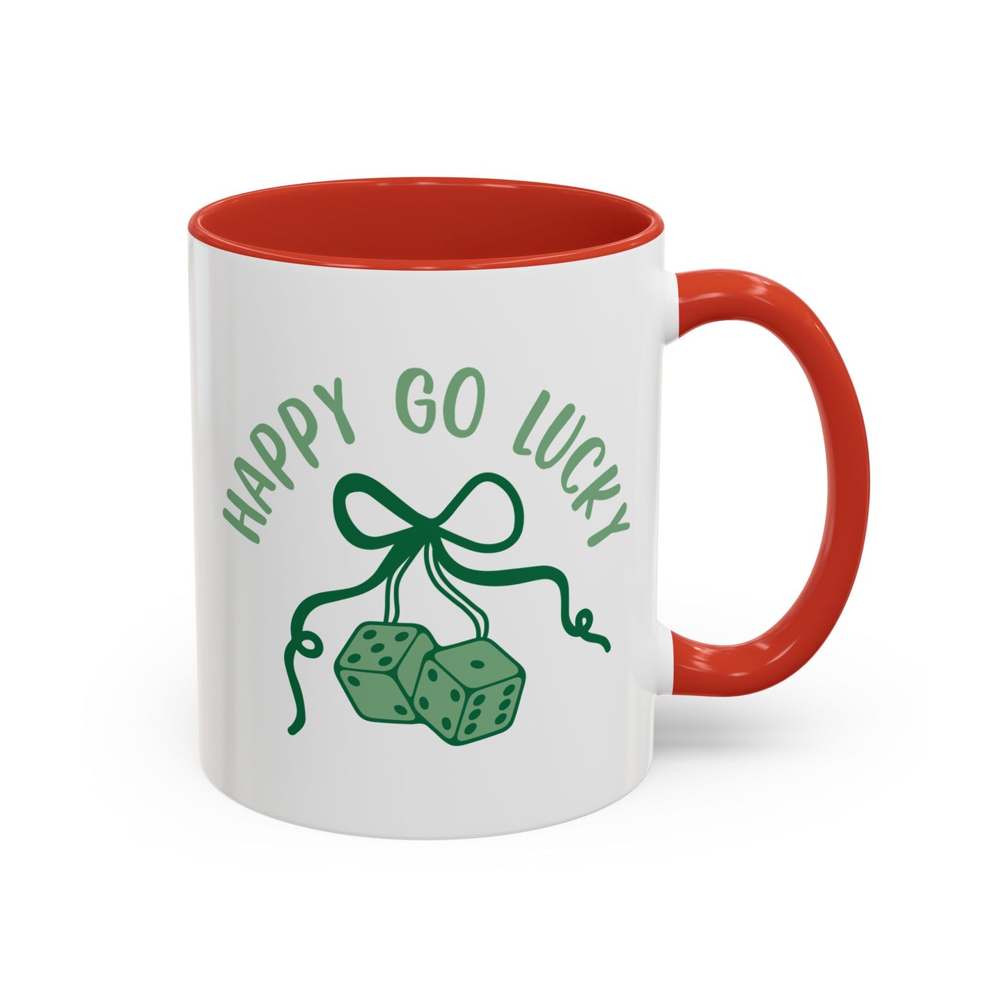 Happy Go Lucky Accent Coffee Mug